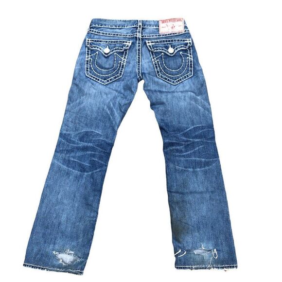 TRUE Religion Jeans Size 33 RICKY SUPER T Blue - Picture 2 of 10